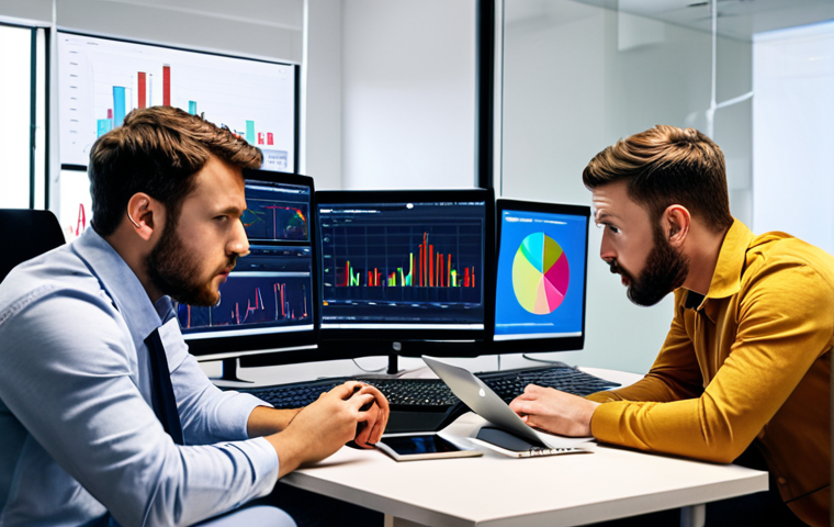 **Startup Crisis:** "Fintech startup founders looking stressed while analyzing social media data on laptops in a modern office, charts showing negative sentiment, urgent meeting atmosphere."