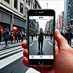 **

"Person walking down busy street, people taking photos with smartphones, digital overlay showing reputation score above person's head, reflecting positive/negative online sentiment, urban setting, modern, slightly surreal."

**