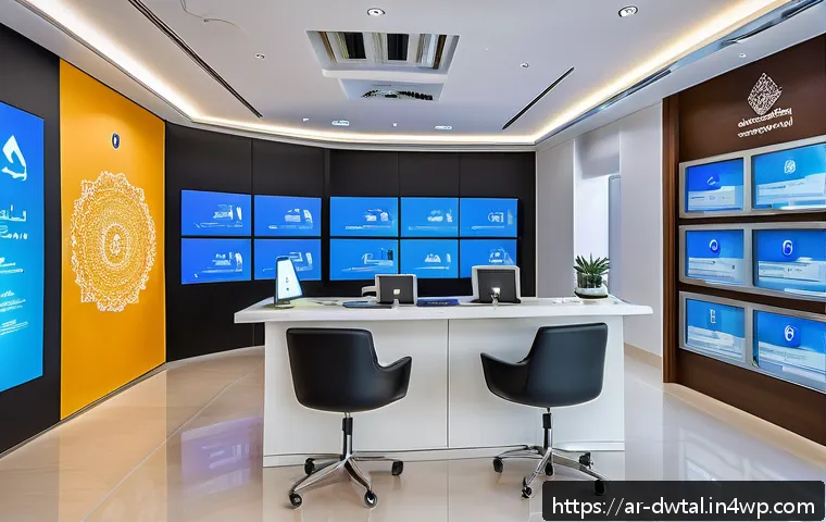 고객의 목소리를 반영한 명성 관리 방안 - A modern Arabic customer service center with diverse Middle Eastern professionals actively engaging ...